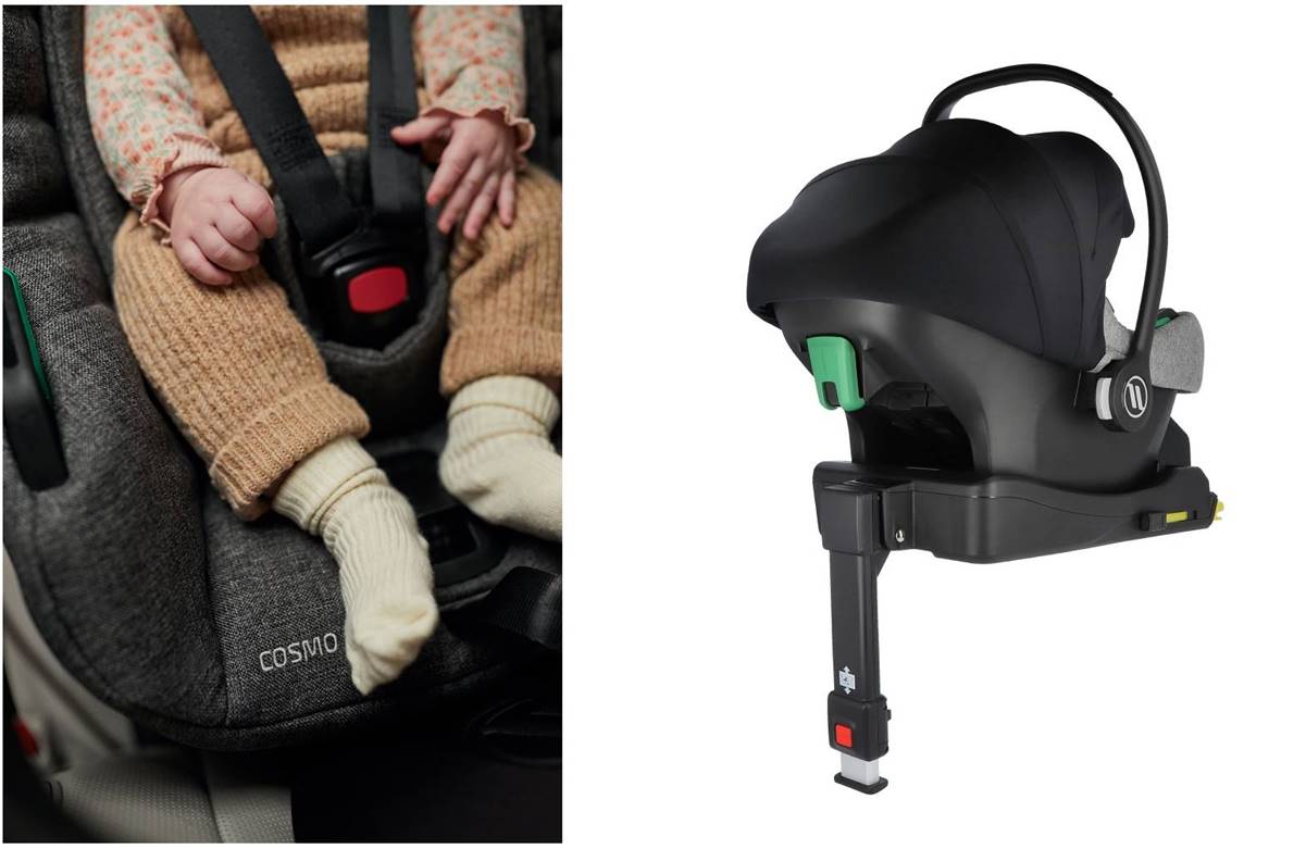 Baza isofix Avionaut i fotelik cosmo i-size bezpieczne mocowanie fotelika dla niemowlaka w aucie